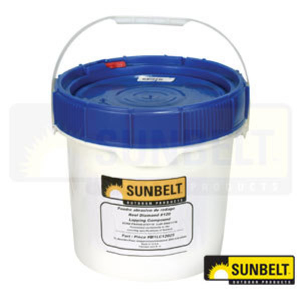 Sunbelt Reel Diamond Back Lapping Compound, 120 grit (25 lb) 13.25" x12.75" x12.05" A-B1LC12025